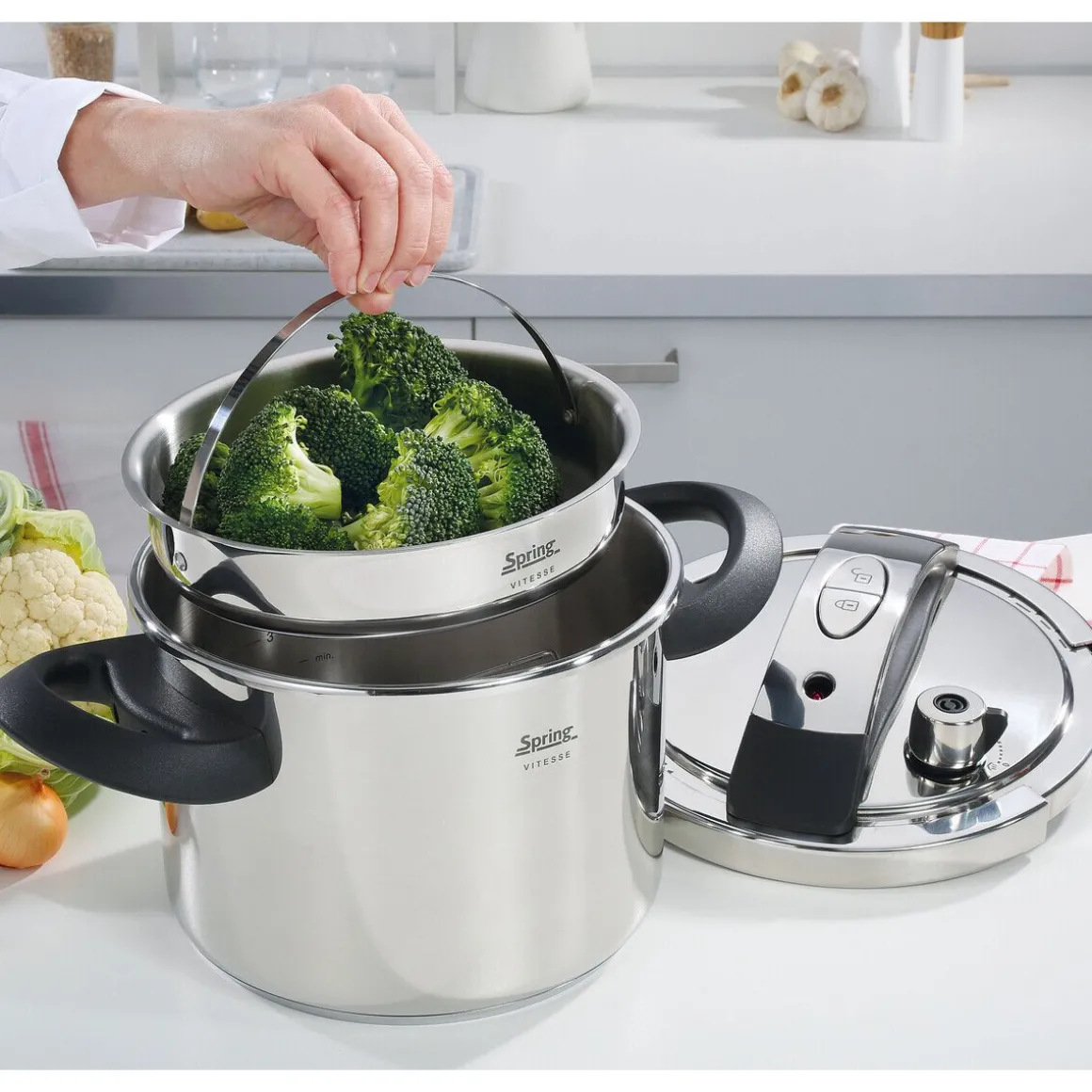 SpringSchnellkochtopf 4,5 l Vitesse edelstahl