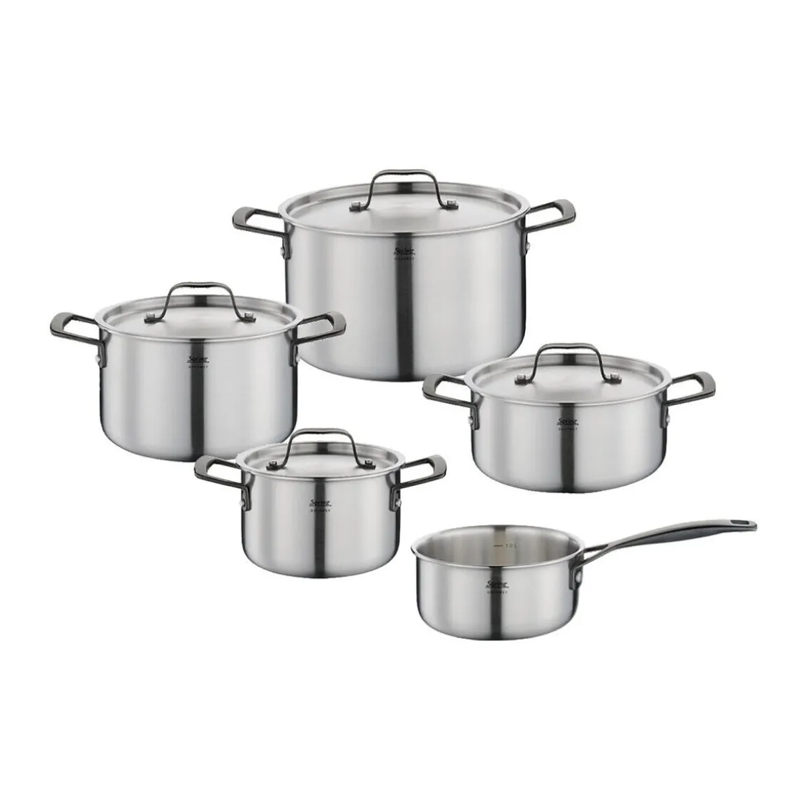 SpringTopf-Set 5-tlg. Gourmet schwarz