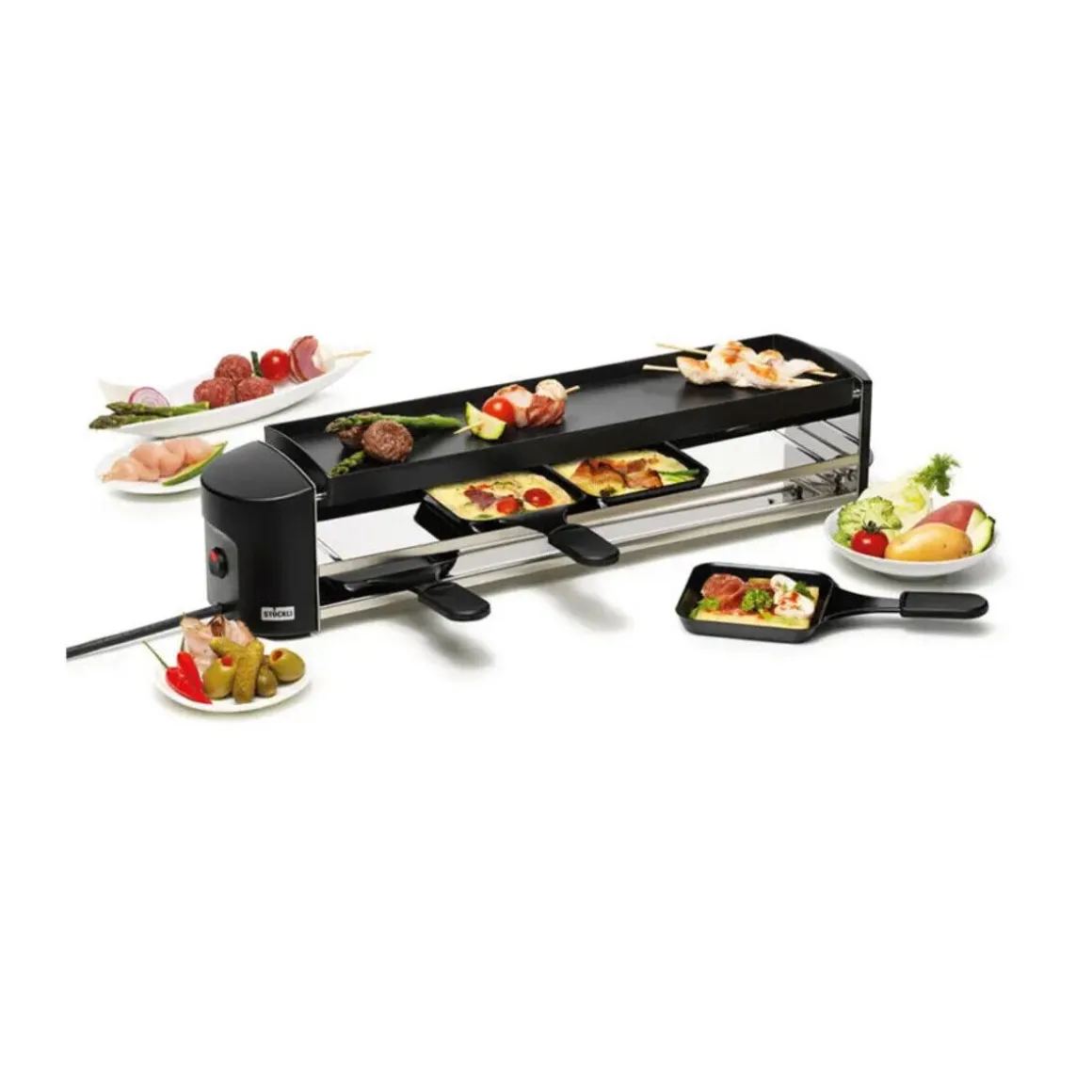 StöckliRaclette Cheeseboard Grill für 4 50 cm anthrazit