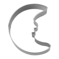 StädterAusstecher Mond mit Gesicht 6 cm edelstahl