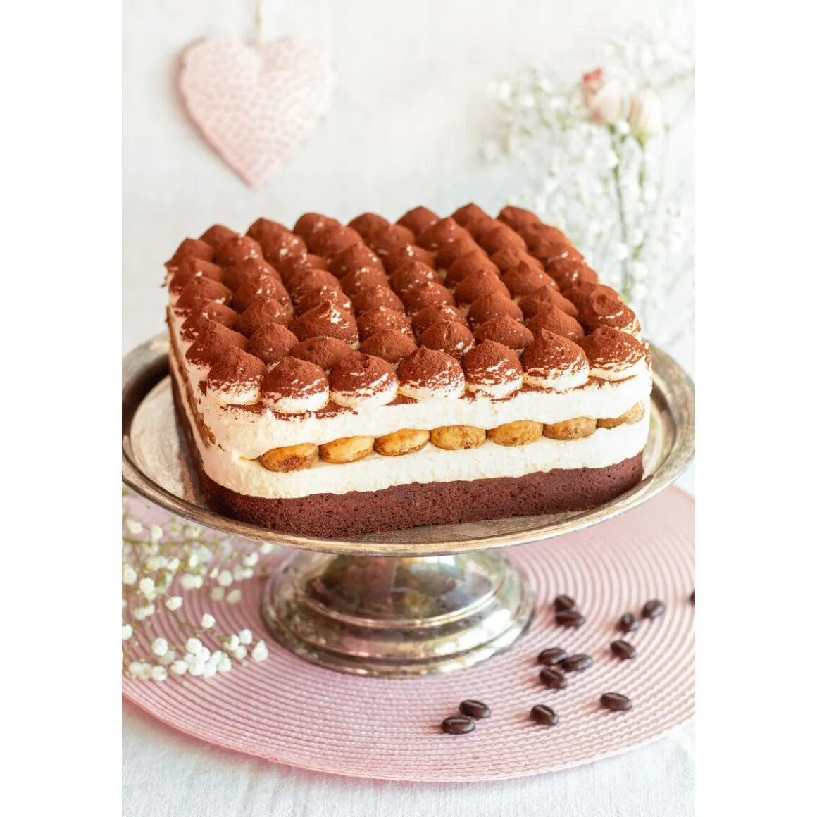 StädterSpringform 23x23 cm We love baking silber