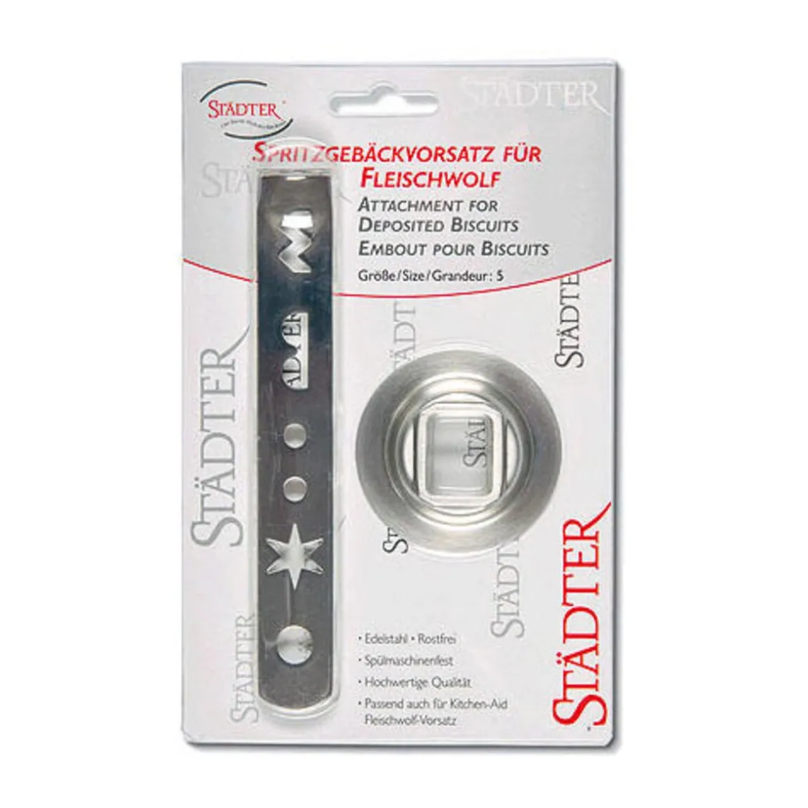 StädterSpritzgebäckvorsatz 5 zu Fleischwolf 5FGA
