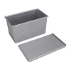 StädterToastbrotform mit Deckel 22x12x11 cm We love baking grau