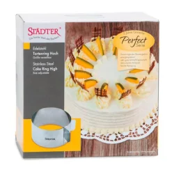 StädterTortenring rund verstellbar 15-30 cm H. 9 cm