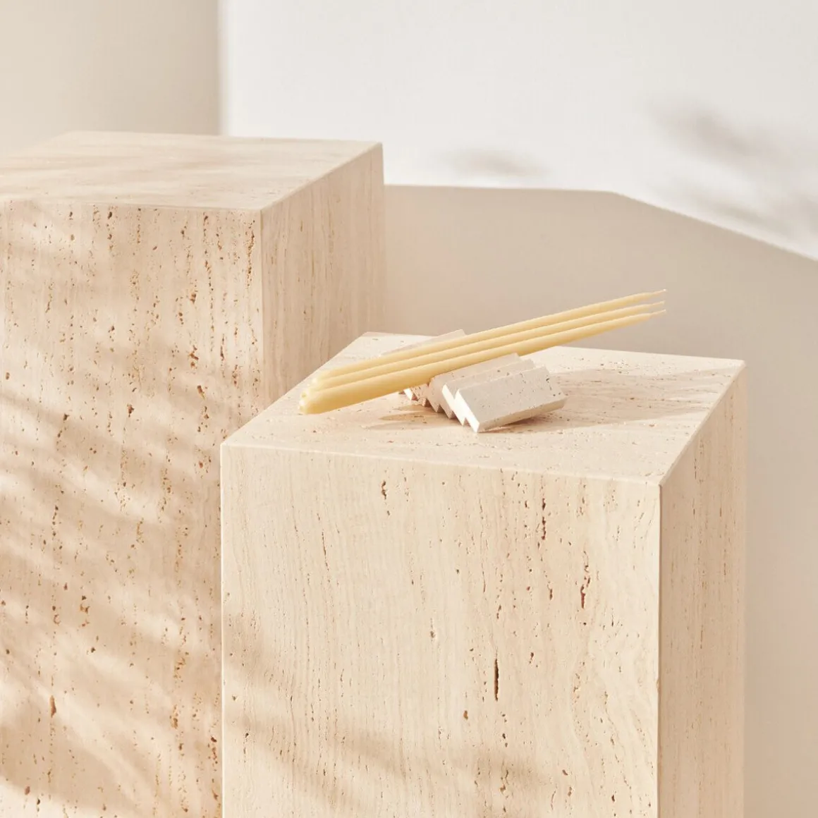 Stoff NagelStabkerzen 6er-Set ginger