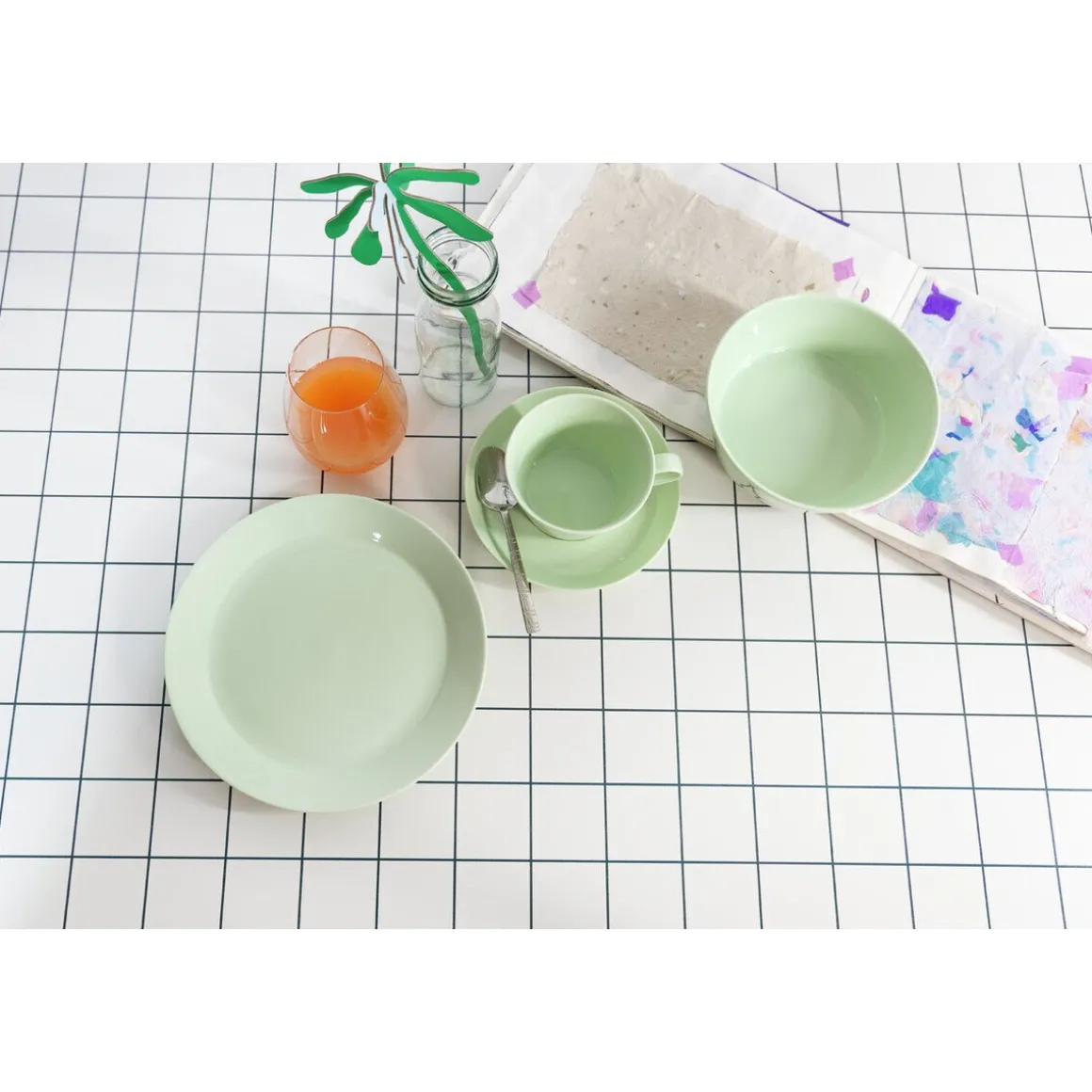 ThomasFrühstücksteller 22 cm Tric Lime Cream