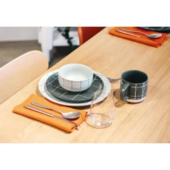 ThomasTeller tief 23 cm Fun Karo dark