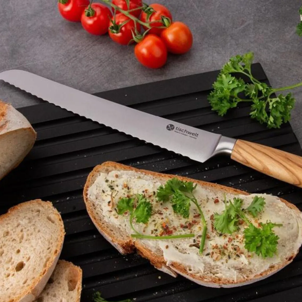 TischweltBrotmesser 22 cm Nature