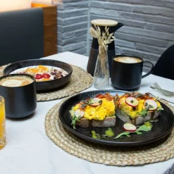 TischweltTafel-Set 12-tlg. Java schwarz