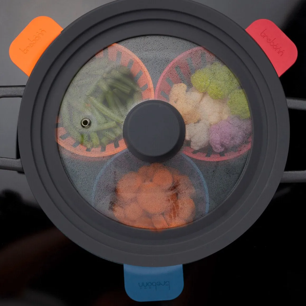 TrebonnGarkörbchen 3er-Set Cookin’Pods mehrfarbig