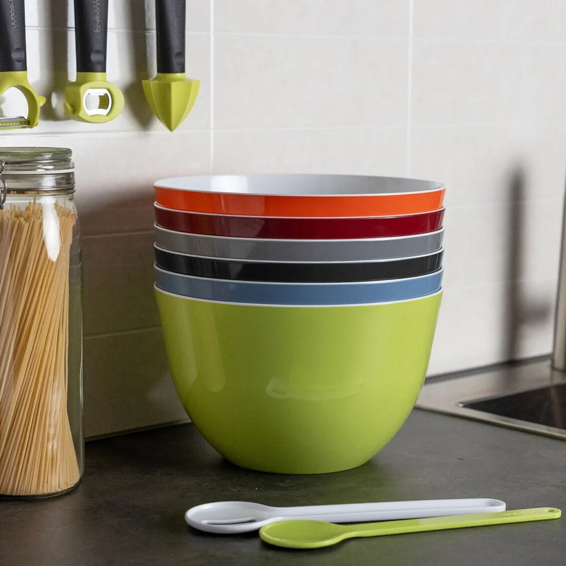 TrebonnSchüssel 22 cm Pile grün