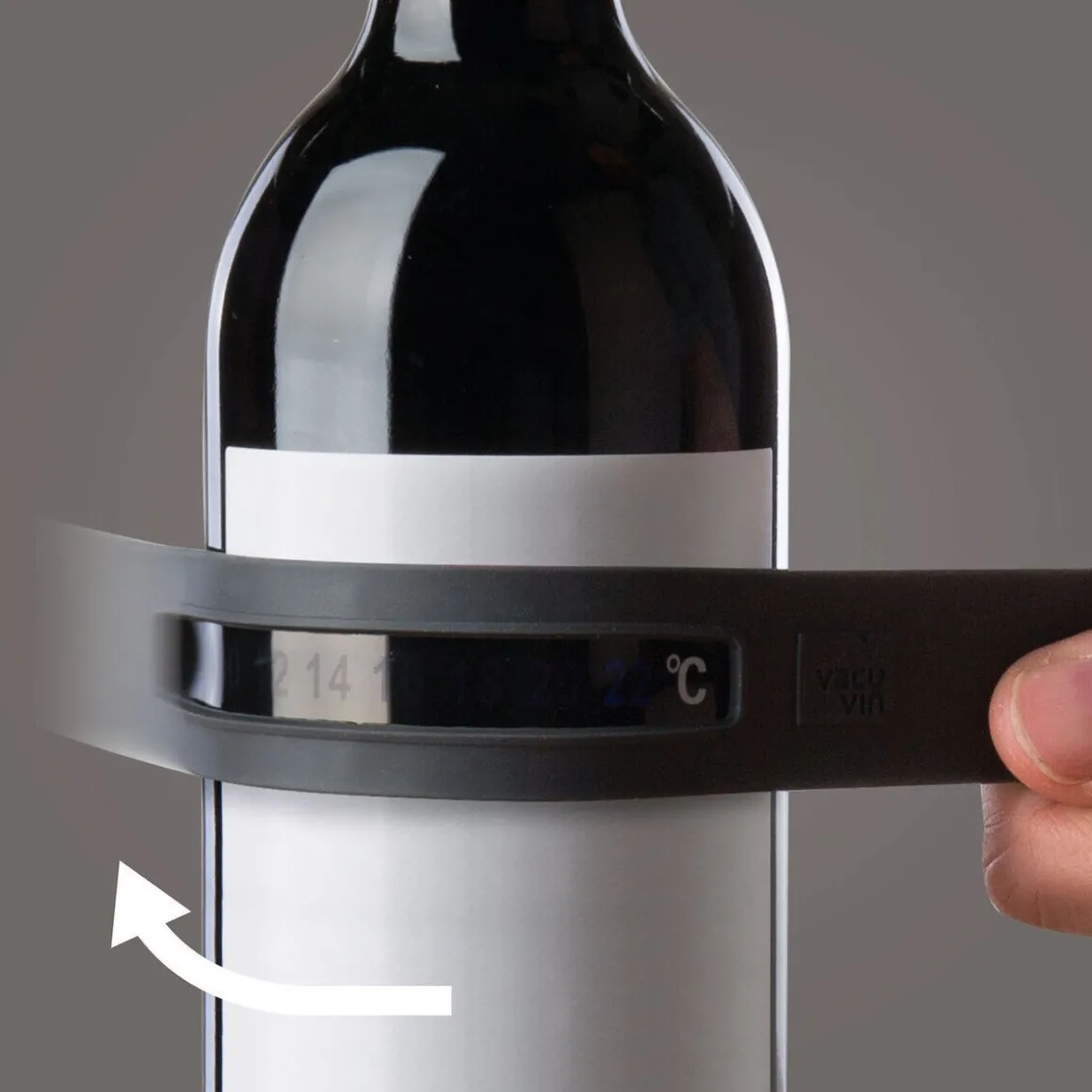 Vacu VinSnap Thermometer 26 cm schwarz