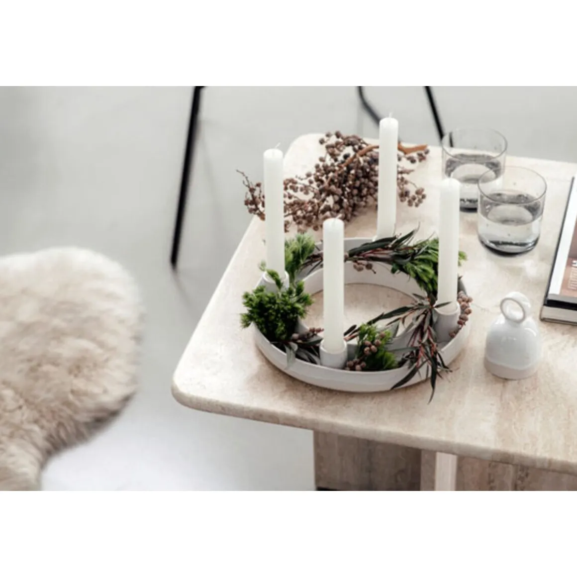 Villeroy & BochAdventskranz 26 cm Winter Glow