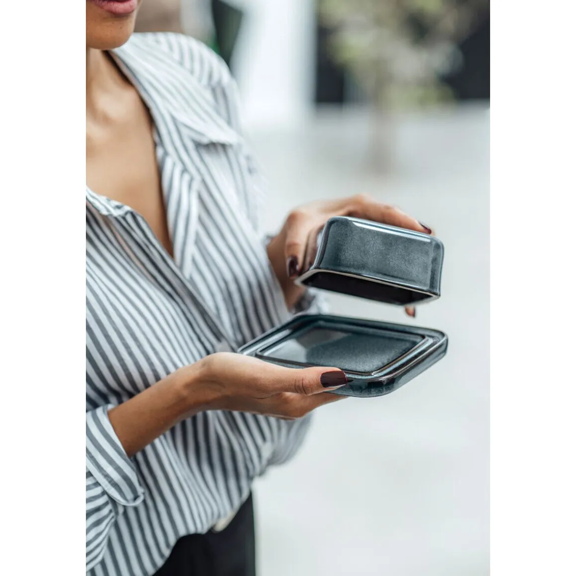 Villeroy & BochButterdose 15x12 cm Lave gris