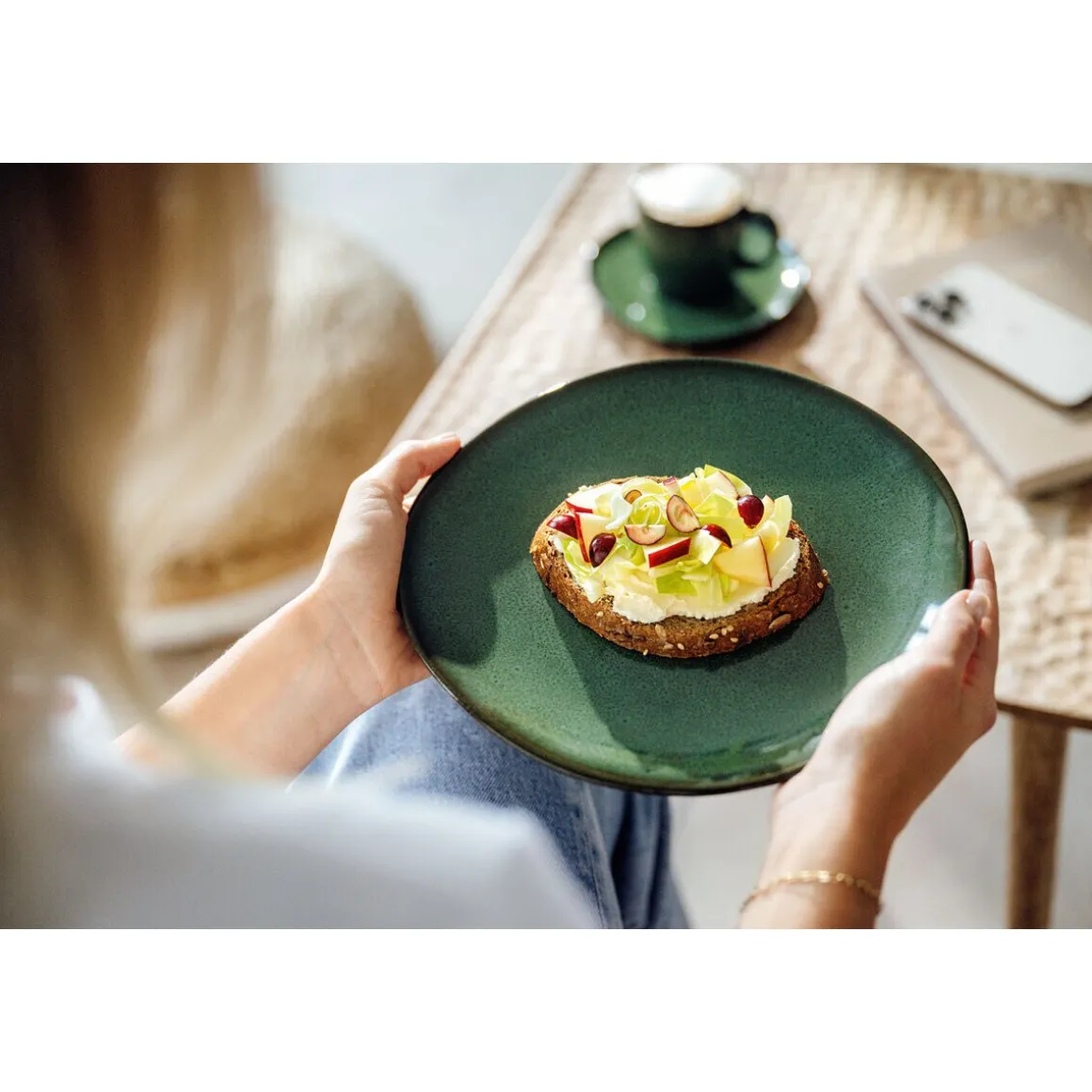 Villeroy & BochFrühstücks-/Dessertteller 24x23 cm Lave vert