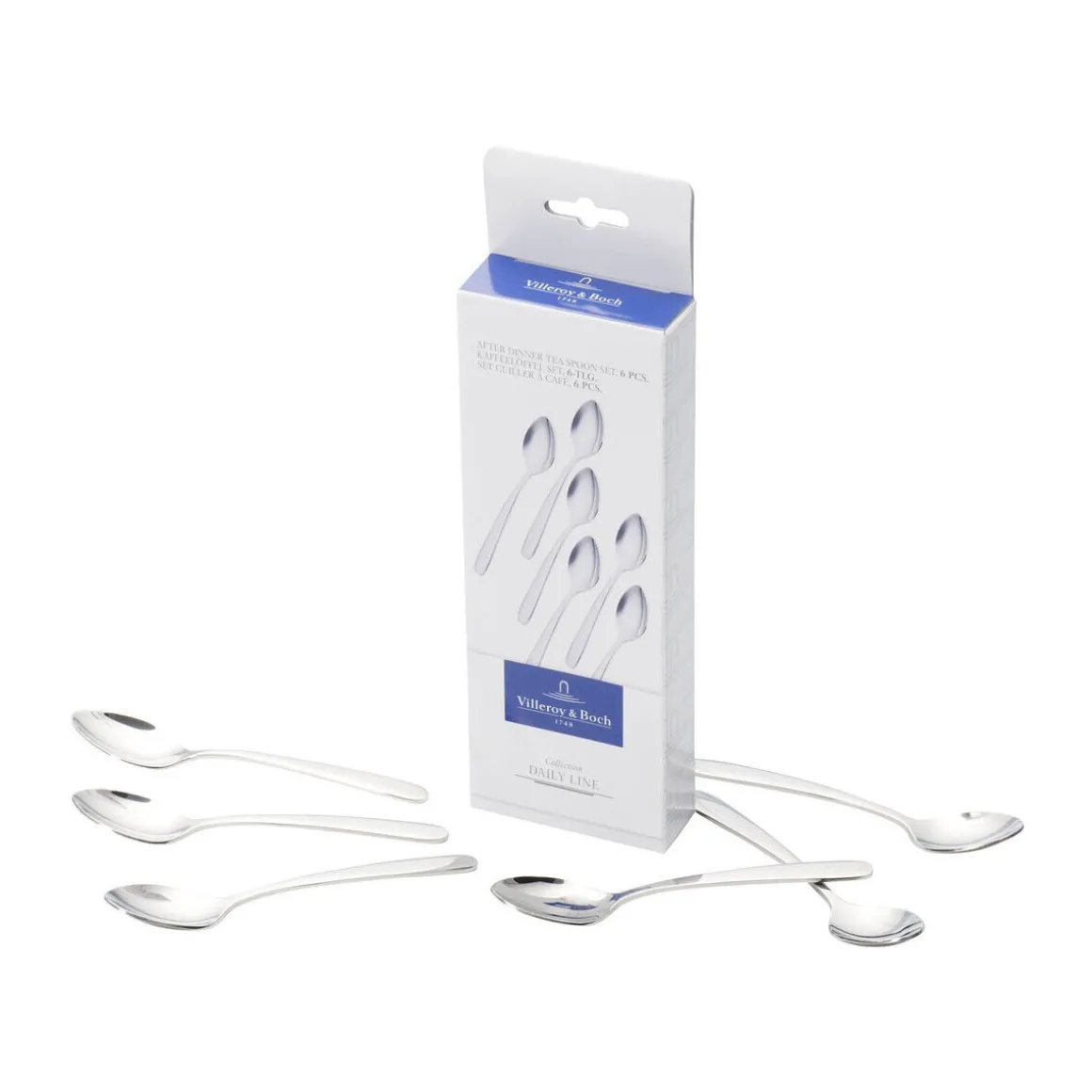 Villeroy & BochKaffeelöffel 6er-Set Daily Line Edelstahl
