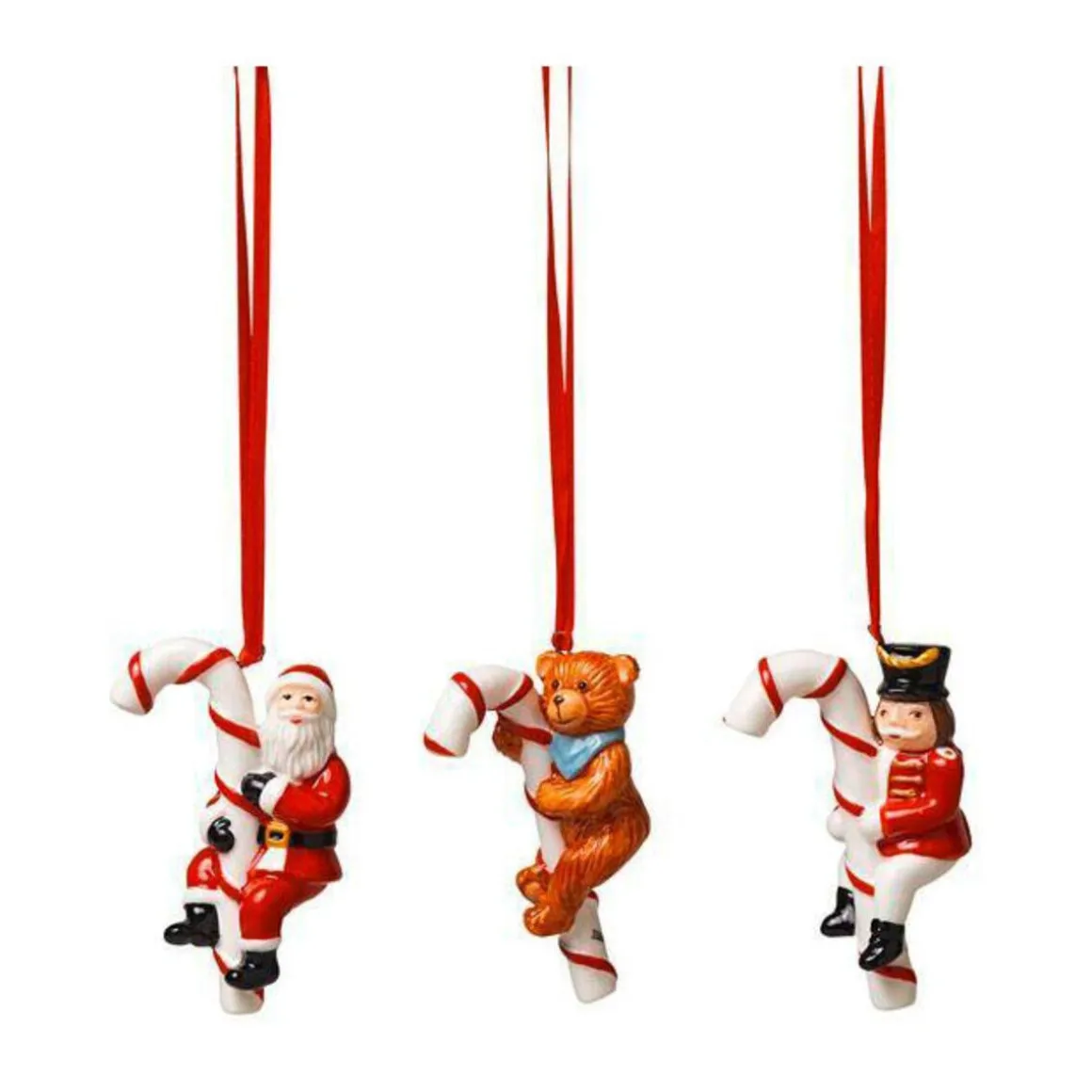 Villeroy & BochOrnamente Santa, Teddy, Zinnsoldat 3-tlg. Nostalgic Ornaments