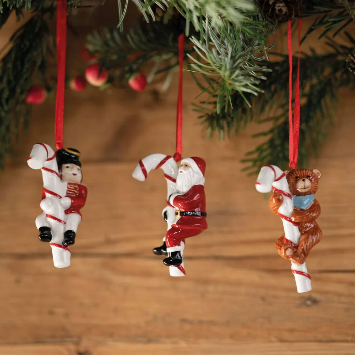 Villeroy & BochOrnamente Santa, Teddy, Zinnsoldat 3-tlg. Nostalgic Ornaments