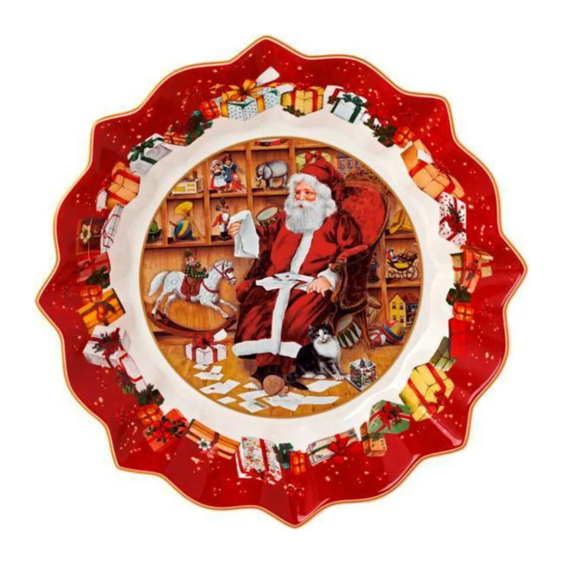 Villeroy & BochSchale 24 cm Toy’s Fantasy Santa liest Wunschzettel