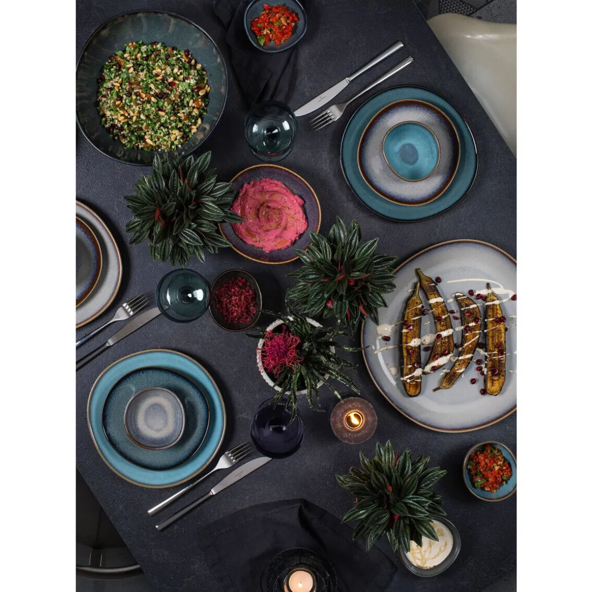 Villeroy & BochServierschüssel 25 cm Lave gris