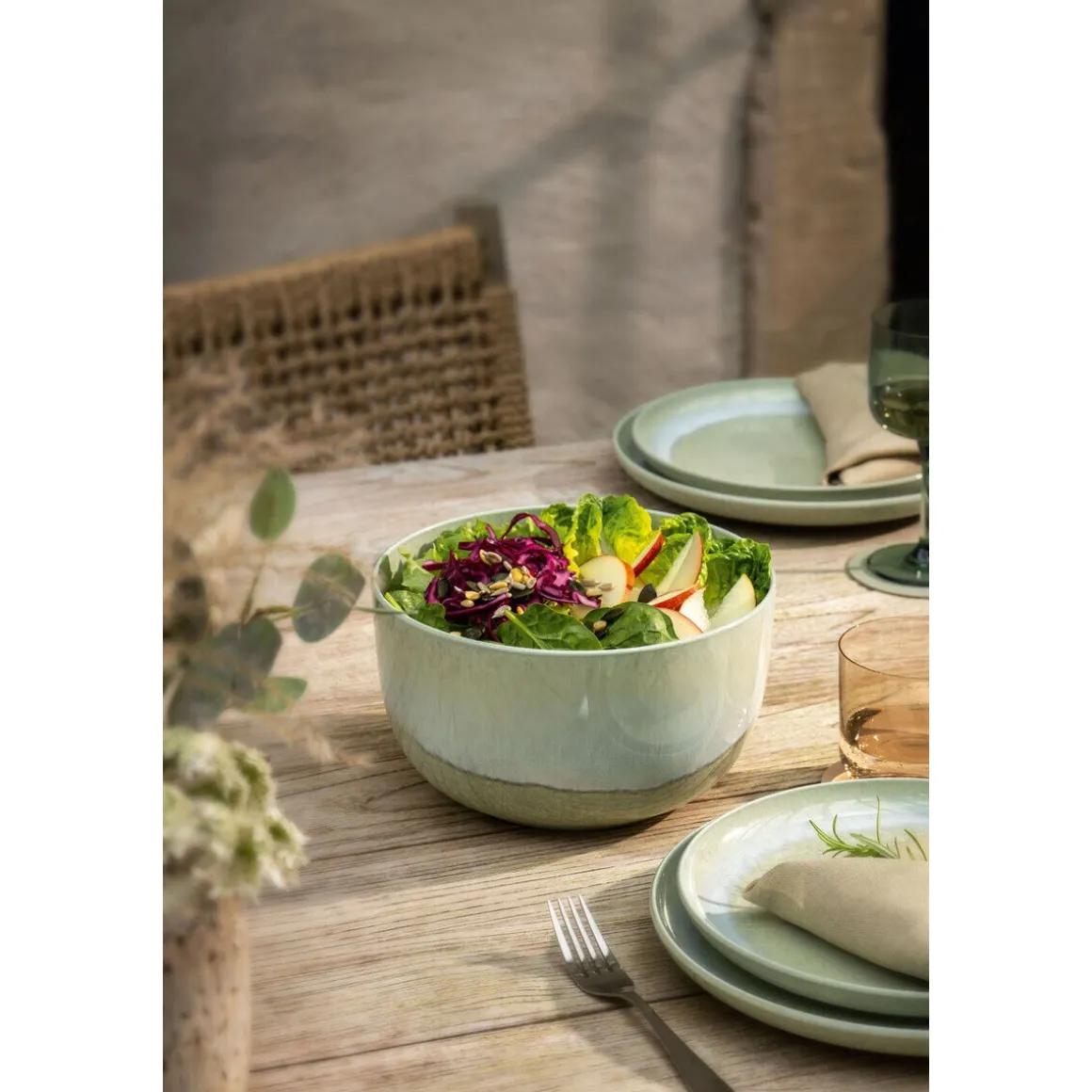 Villeroy & BochServierschüssel 22 cm Perlemor Alga