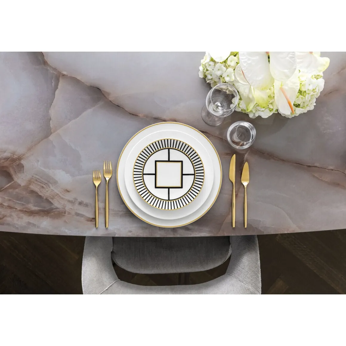 Villeroy & BochSignature Tafelmesser 23 cm MetroChic d'Or