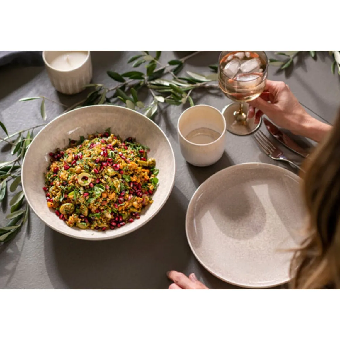 Villeroy & BochSpeiseteller 27 cm Perlemor Sand