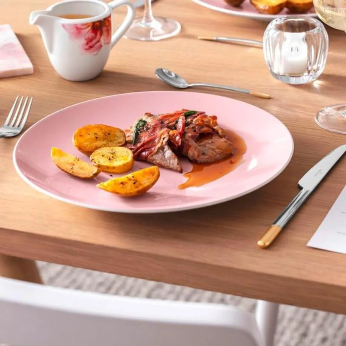 Villeroy & BochSpeiseteller Coupe 29 cm rosa Rose Garden