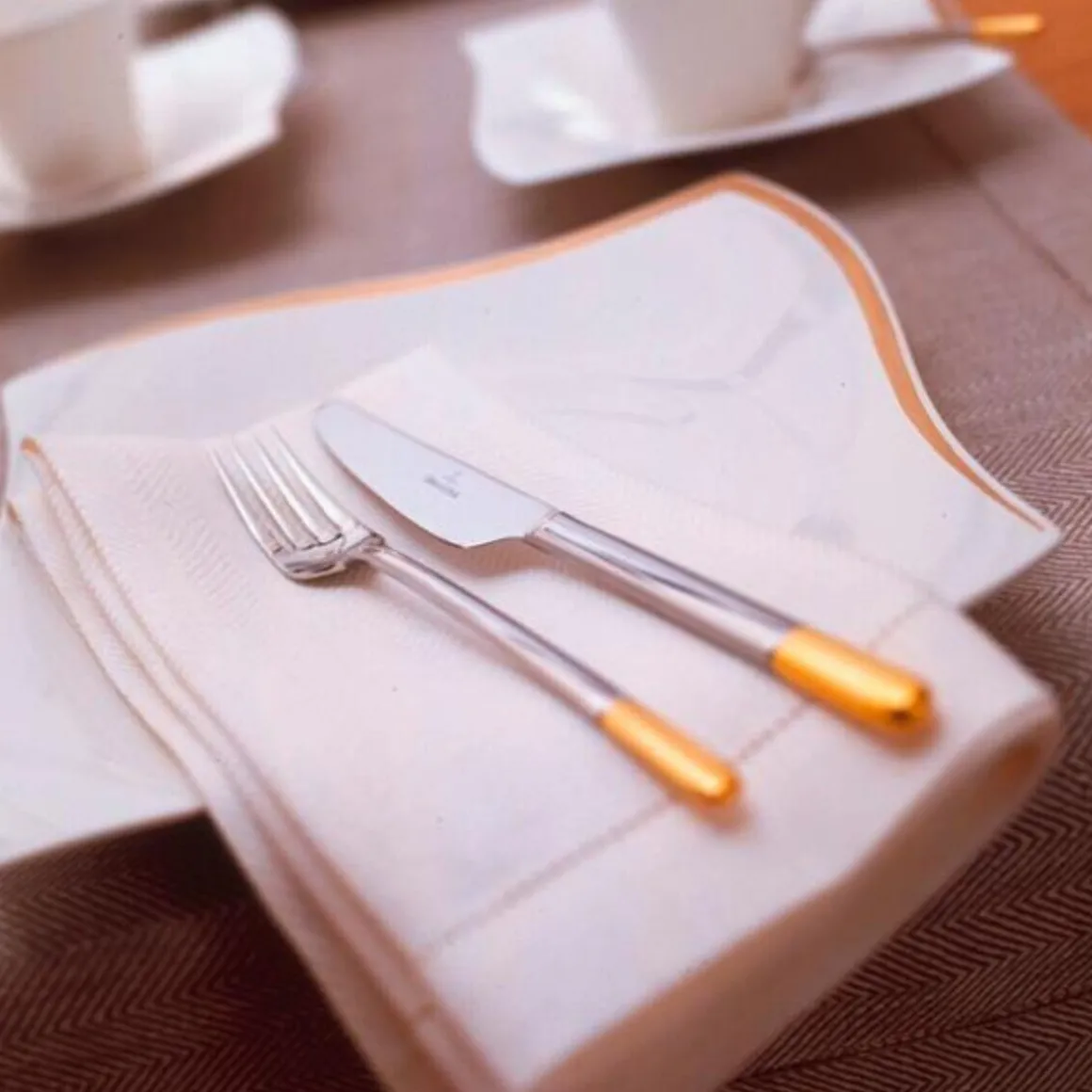 Villeroy & BochTafelgabel 21 cm Ella Edelstahl teilvergoldet