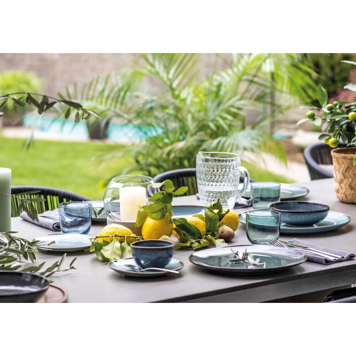 Villeroy & BochTafel-Set 4-tlg. Lave glacé