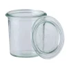 WeckMini-Sturzglas 140ml (Einmachglas) o. Klammern u. Gummi 761