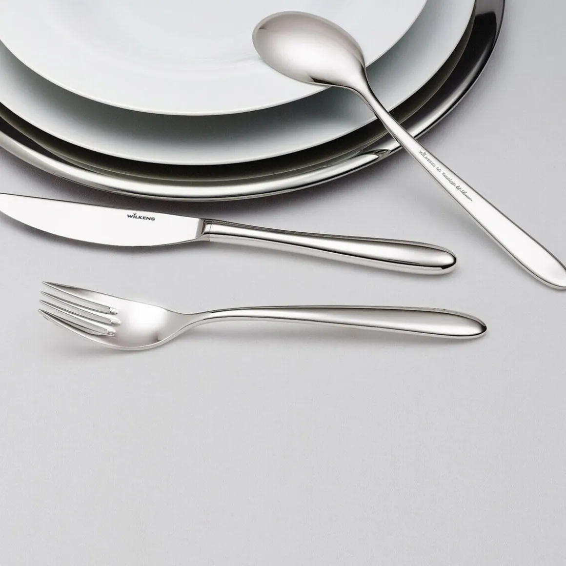 WilkensBesteck-Set mit Kassette 24-tlg. Rotondo Edelstahl poliert