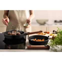 WollGuss-Flachpfanne 20 cm Eco Logic QXR schwarz