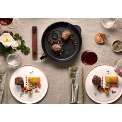 WollGuss-Flachpfanne 24 cm Eco Logic QXR schwarz