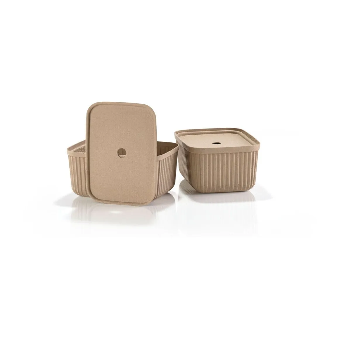 Zone DenmarkAufbewahrungsbox 7,7 l 2er-Set Pulp Natural Brown