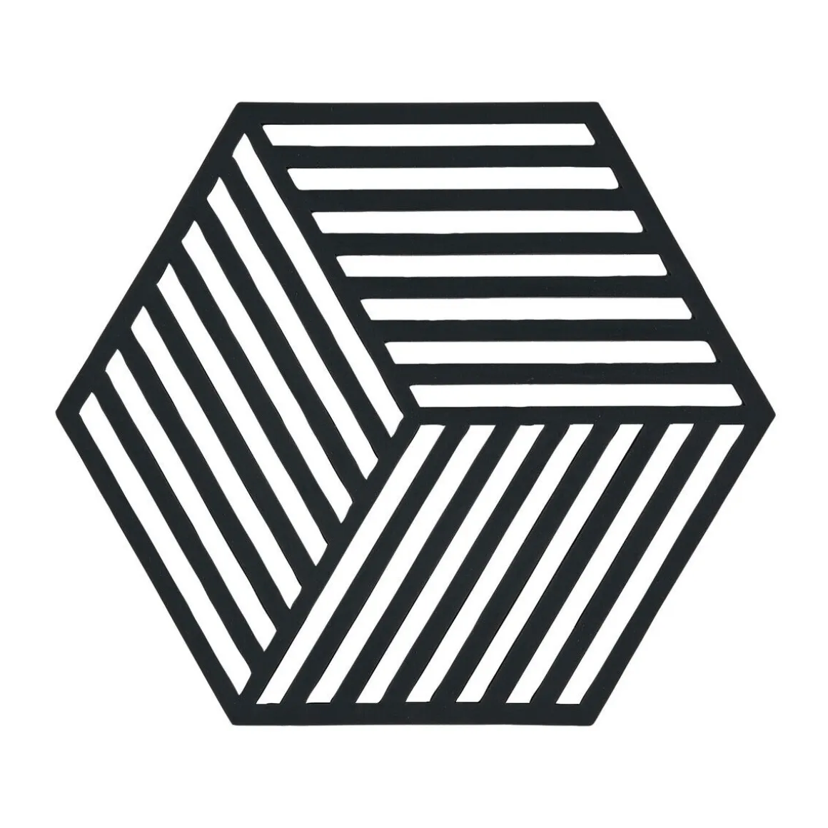 Zone DenmarkUntersetzer 16x14 cm Hexagon Schwarz