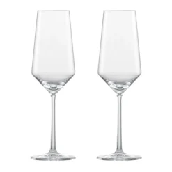 Zwiesel GlasChampagnerglas 2er-Set Pure mit Moussierpunkt