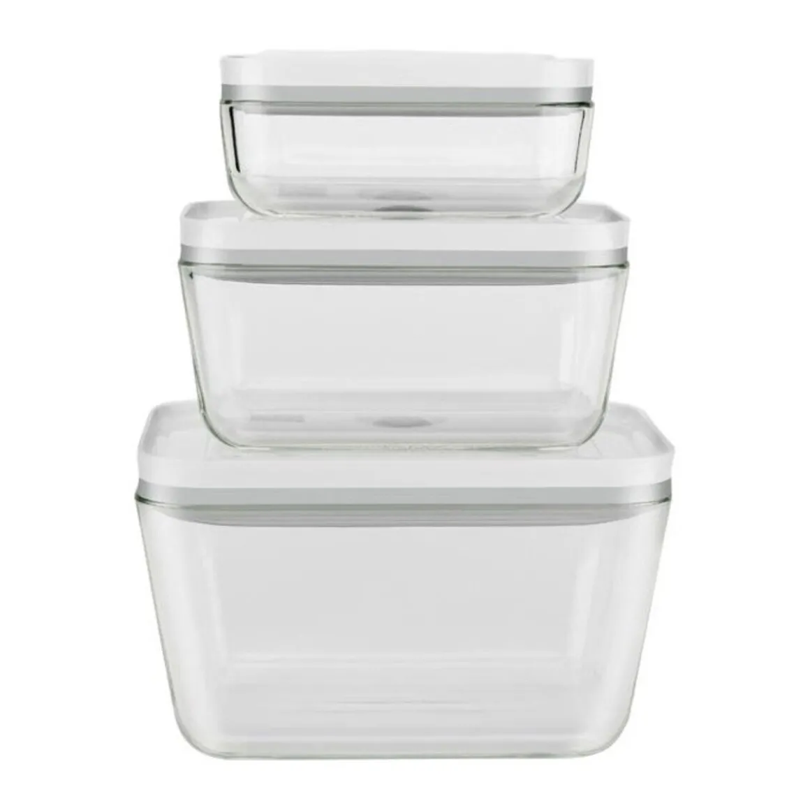 ZwillingVakuum-Boxen 3er-Set Fresh & Save weiß